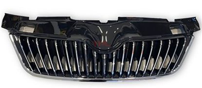 ON PANJUR KROM CIZGILI KROM CERCEVE UST PLASTIK BIRLIKTE PARLAK SIYAH FABIA 2007-2010 - 5J0853668D 041/5J0853607A 2ZZ resmi