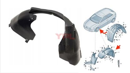 CAMURLUK DAVLUMBAZI ON ONUN ARKASI SOL A3 2004-2013 - 8P0821171G resmi