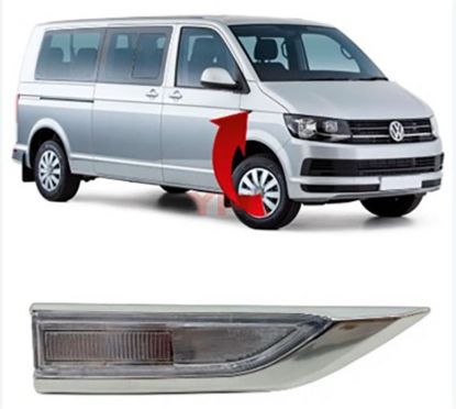 TRANSPORTER CAMURLUK SINYALI KROM SAG AMPULLU DUYLU T7 2016-2019 - 7E0949102A resmi