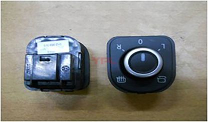 AYNA AYAR DUGMESI KATLANIR ISITMALI GOLF6 09-13/CC 12-17/PASSAT 11-15/TIGUAN 08-20 - 5K1959565A resmi