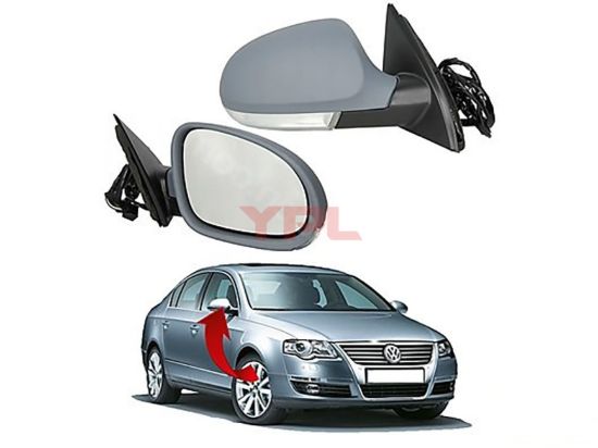 AYNA KOMPLE SAG CEVRE AYDINLATMALI PASSAT 2005-2011 - 3C1857508DP resmi