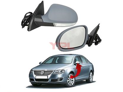 AYNA KOMPLE SOL CEVRE AYDINLATMALI PASSAT 2005-2011 - 3C1857507DP resmi