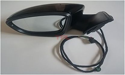 AYNA KOMPLE L KATLANR CEVRE AYDINLATMALI 9 KABLO PASSAT 10-15 - 3AA857507A resmi