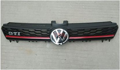 ON PANJUR KROM KIRMIZI CIZGILI MAT SIYAH+GTI YAZI+ ARMASIZ GOLF 7 GTI 2013-2017 - 5G0853651AJ BTU resmi