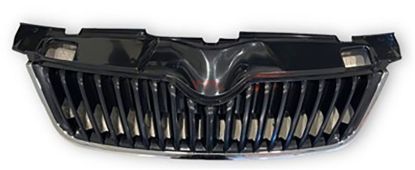 ON PANJUR KROM CERCEVE UST PLASTIK BIRLIKTE SATEN SIYAH FABIA 2011-2015 - 5J0853668C 9B9/5J0853607A 2ZZ resmi