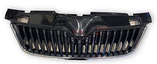 ON PANJUR KROM CERCEVE UST PLASTIK BIRLIKTE SATEN SIYAH FABIA 2011-2015 - 5J0853668C 9B9/5J0853607A 2ZZ resmi