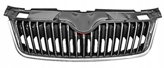 ON PANJUR KROM CIZGILI KROM CERCEVE UST PLASTIK BIRLIKTE PARLAK SIYAH FABIA 2011-2015 - 5J0853651D 041/5J0853607A 2ZZ resmi