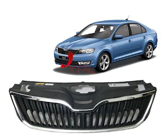 ON PANJUR KROM CERCECE UST PLASTIK BIRLIKTE MAT SIYAH KOMPLE RAPID 2013-2018 - 5JA853668 9B9/5JA853607 2ZZ resmi