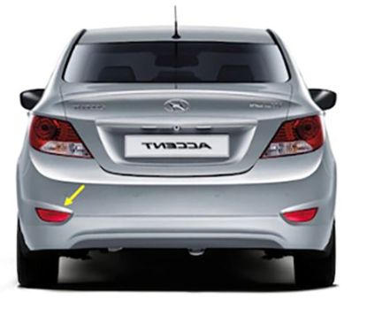 Reflektör Arka Tampon Sol Hyundai Accent Blue 2011-> - 92405-1R000 resmi