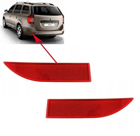 Reflektör Arka Tampon Sol Dacia Logan Sandero Renault Clio Symbol 2013 ve Sonrası - 265659019R resmi