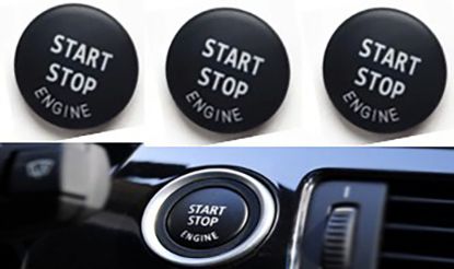 Start Stop Düğme Kapağı Siyah BMW E60 E90 E84 E70 E71 E72 - 61319154945/61316966714/61316960743 3 resmi