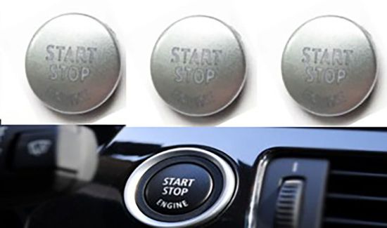 Start Stop Düğme Kapağı Gümüş BMW E60 E90 E84 E70 E71 E72 - 61319154945/61316966714/61316960743/2 resmi