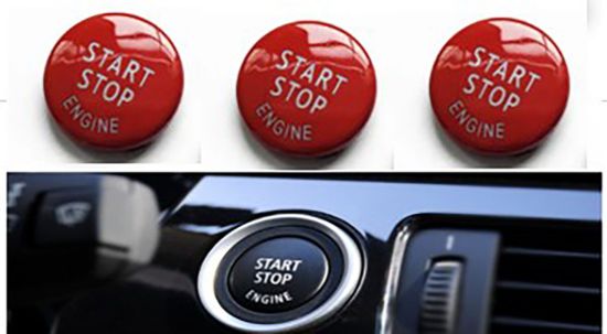 Start Stop Düğme Kapağı Kırmızı BMW E60 E90 E84 E70 E71 E72 - 61319154945/61316966714/61316960743/1 resmi