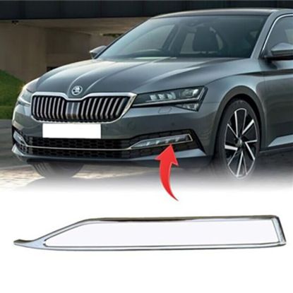 Sis Kapağı Üst Çıtası Krom Sol Superb 2020>> - 3V0853767D 2ZZ resmi