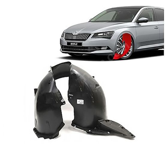Çamurluk Davlumbazı Sol Superb 2015-2024 Enjeksiyon 1. Kalite - 3V0809957B resmi