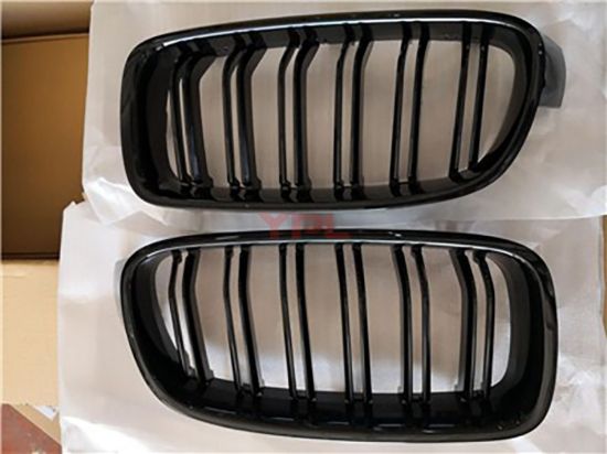 Ön Panjur Böbrek Parlak Siyah Çift Çıtalı Set BMW F30+lci 2012-2018 - GKL 340943 resmi