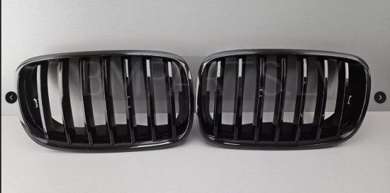 Ön Panjur Böbrek Parlak Siyah Set BMW X5 E70+lci X6 E71 2007-2012 - 51712150246/2150247 resmi