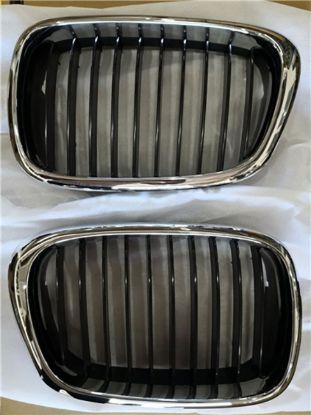 Ön Panjur Böbrek Krom Siyah Set BMW E39 2000-2003 - 51137005837/38 resmi