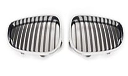 Ön Panjur Böbrek Krom Siyah Set BMW E60 Lci 2004-2009 - 51137027061/62 resmi