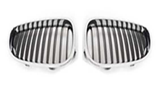 Ön Panjur Böbrek Krom Siyah Set BMW E60 Lci 2004-2009 - 51137027061/62 resmi