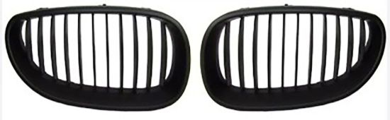 Ön Panjur Böbrek Set BMW E60 + Lci Mat Siyah 04>09 - 51137027061/062 resmi