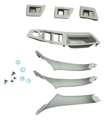 Kapı Tutamak Seti 7 Parça Düz Ayna Bej BMW 5 Serisi F10-F18 - 51417225875 resmi