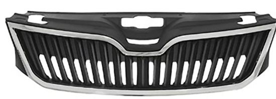 Ön Panjur Krom Çerçeve Mat Siyah Skoda Rapid 2013-2022 - 5JA853651/5JA853607 resmi