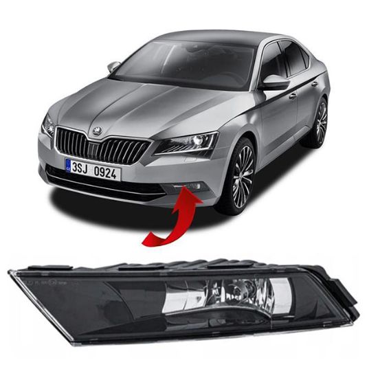 Sis Farı Sol Skoda Superb 2015-2018 - 3V0941699A resmi