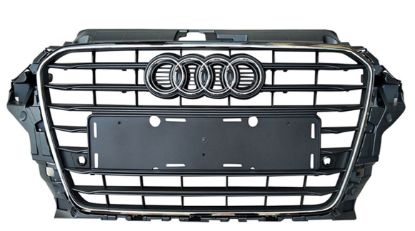 Ön Panjur Krom Çerçeve Koyu Gri-Armasız-A3 Sedan 2013-2017 - 8V5853651 1QP resmi