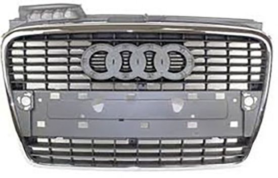 Ön Panjur Krom Çerçeve Koyu Gri A4 2005-2008 - 8E0853651J 1QP resmi