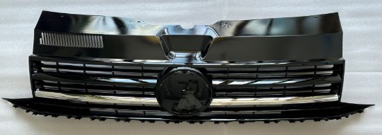 Ön Panjur Tek Krom Saten Siyah Transporter T7 2015-2019 - 7E0853651 resmi