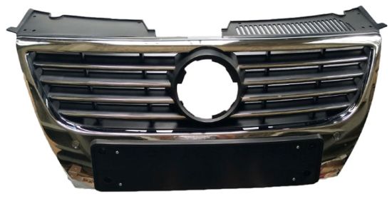 Ön Panjur Krom+Sensörsüz+Krom Çizgili+Geniş Plakalık+Komple Passat 2006-2011 - 3C0853651AK PWF resmi