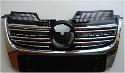 Ön Panjur Komple Krom+Krom Çıtalı+Geniş Plakalıklı Jetta 2005-2010 - 1K5853653A 9B9/1K5853761A 2ZZ resmi