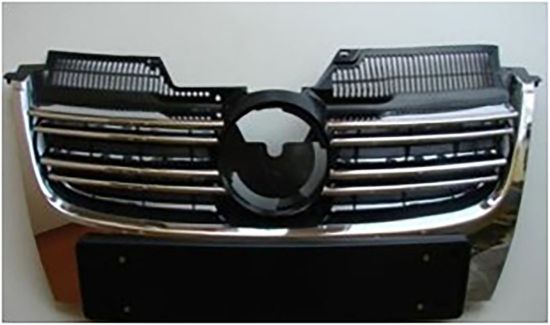 Ön Panjur Komple Krom+Krom Çıtalı+Geniş Plakalıklı Jetta 2005-2010 - 1K5853653A 9B9/1K5853761A 2ZZ resmi