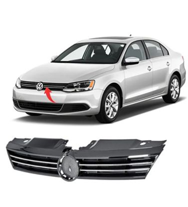 Ön Panjur Kromlu Parlak Siyah Jetta 2011-2014 - 5C6853651A ZLL resmi