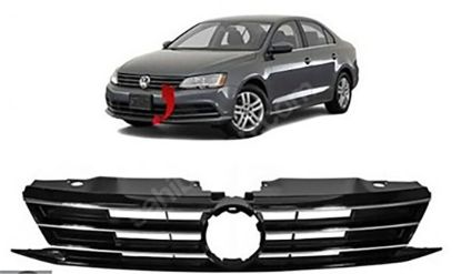 Ön Panjur Kromlu Parlak Siyah Jetta 2015>> - 5C6853651AJ ZZL resmi
