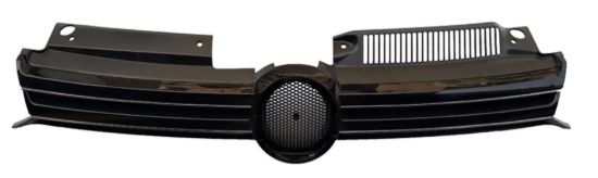 Ön Panjur Çift Krom Çizgili Parlak Siyah Golf 6 2009-2013 - 5K0853651AG ZLL resmi