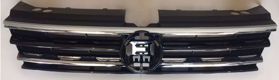 Ön Panjur Çift Kromlu Parlak Siyah Tiguan 2017-2024 - 5NA853651B ZLL resmi