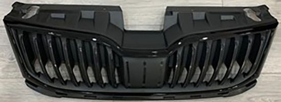 Ön Panjur Parlak Çerçeve Üst Plastik Birlikte Mat Siyah Komple Octavia 2018-2021 - 5E0853653AA 2Z4/5E0853761E 041 resmi