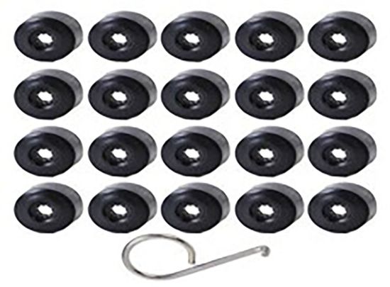 Bijon Kapağı Siyah 16 Ad Normal+4 Ad Şifreli Audi Ve Seat - 4M0601173C resmi