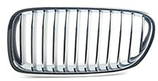 Ön Panjur Böbrek Sol 12 Çıta Krom+Krom+Titan BMW F10/F11/F18 - 51137261355 resmi