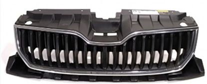 Ön Panjur Krom Çerçeve Saten Siyah Fabia 2015-2019 - 6V0853653 9B9/6V0853761 2ZZ resmi