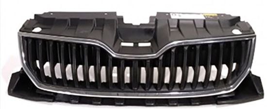 Ön Panjur Krom Çerçeve Saten Siyah Fabia 2015-2019 - 6V0853653 9B9/6V0853761 2ZZ resmi