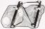 Kapı Cam Mekanizması Ön Sol (Saçlı) Seat Toledo Leon 1999-2006 - 1M0837461A resmi