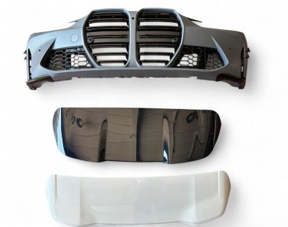 Body Kit Ön Tampon Seti BMW 3 Serisi G20 G21 2019 ve Sonrası M Dönüşüm - 51115A69619 resmi