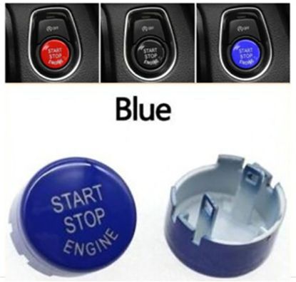 Start Stop Düğme Kapağı Mavi BMW F10 Lci F07 F06 F11 F12 F13 F01 Lci - 61319153831 M resmi