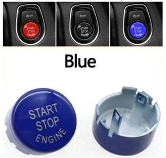 Start Stop Düğme Kapağı Mavi BMW F10 Lci F07 F06 F11 F12 F13 F01 Lci - 61319153831 M resmi