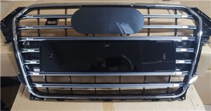 ON PANJUR KROM CERCEVE KROM CIZGILI PARLAK SIYAH TR PLAKALIK S4 A4 2012-2015 - 8K0853651S T94 resmi
