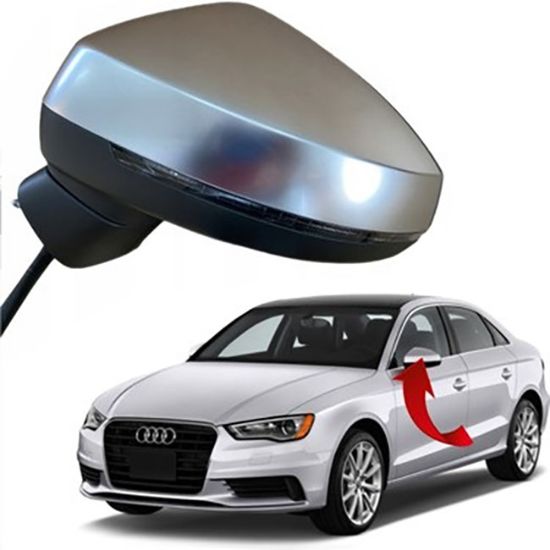 Ayna Komple Sol Katlanır 10 Pin A3-Rs3 Sedan 2012-2019 - 8V5857409B resmi