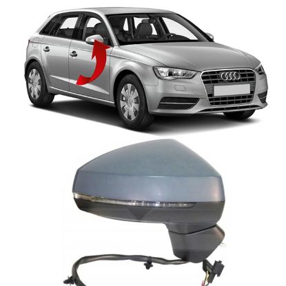 Ayna Komple Sağ Katlanır 10 Pin A3 Hb 2012-2019 - 8V1857410G resmi